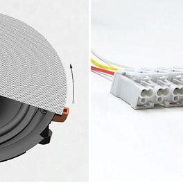 AUDAC CIRA824/W, двухполосная, встраиваемая потолочная акустическая система